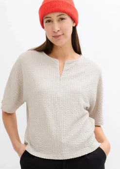 bonprix Shirts & Tops^Oversize-Shirt steingrau