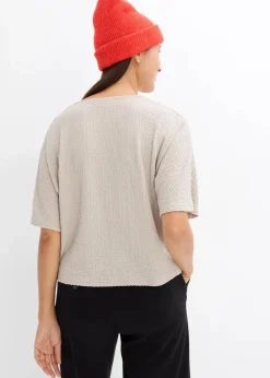 bonprix Shirts & Tops^Oversize-Shirt steingrau