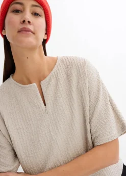 bonprix Shirts & Tops^Oversize-Shirt steingrau