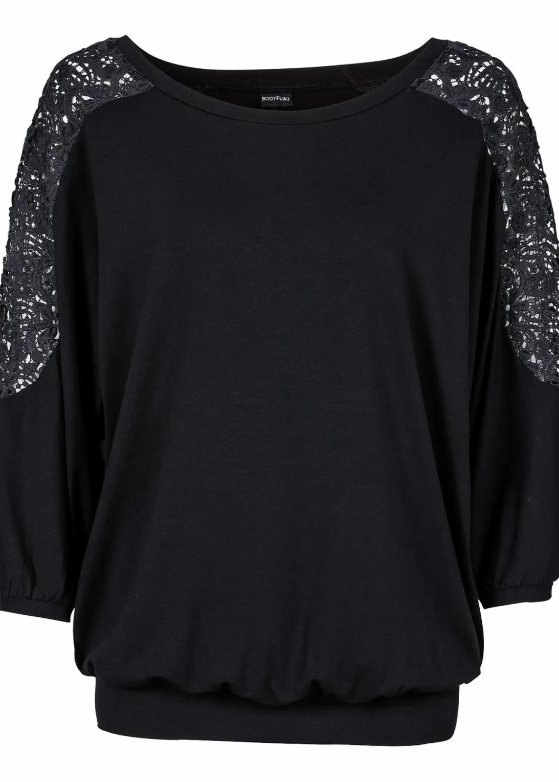 bonprix Nachhaltigere Materialien|Shirts & Tops^Oversize-Shirt aus Viskose-Mix schwarz