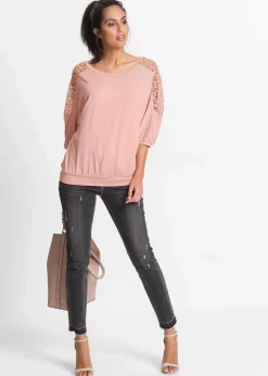 bonprix Nachhaltigere Materialien|Shirts & Tops^Oversize-Shirt aus Viskose-Mix vintagerosa