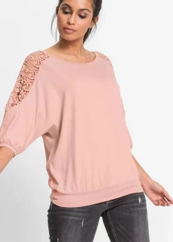 bonprix Nachhaltigere Materialien|Shirts & Tops^Oversize-Shirt aus Viskose-Mix vintagerosa