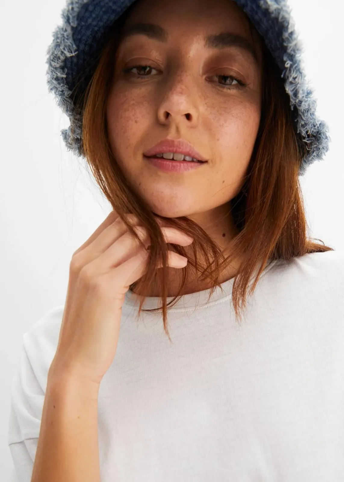 bonprix Nachhaltigere Materialien|Shirts & Tops^Oversize-Shirt aus elastischem Bio-Baumwoll-Mix weiß