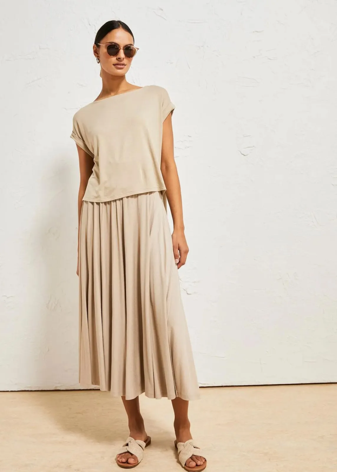 bonprix Shirts & Tops^Oversize-Shirt aus fließender Viskose sand