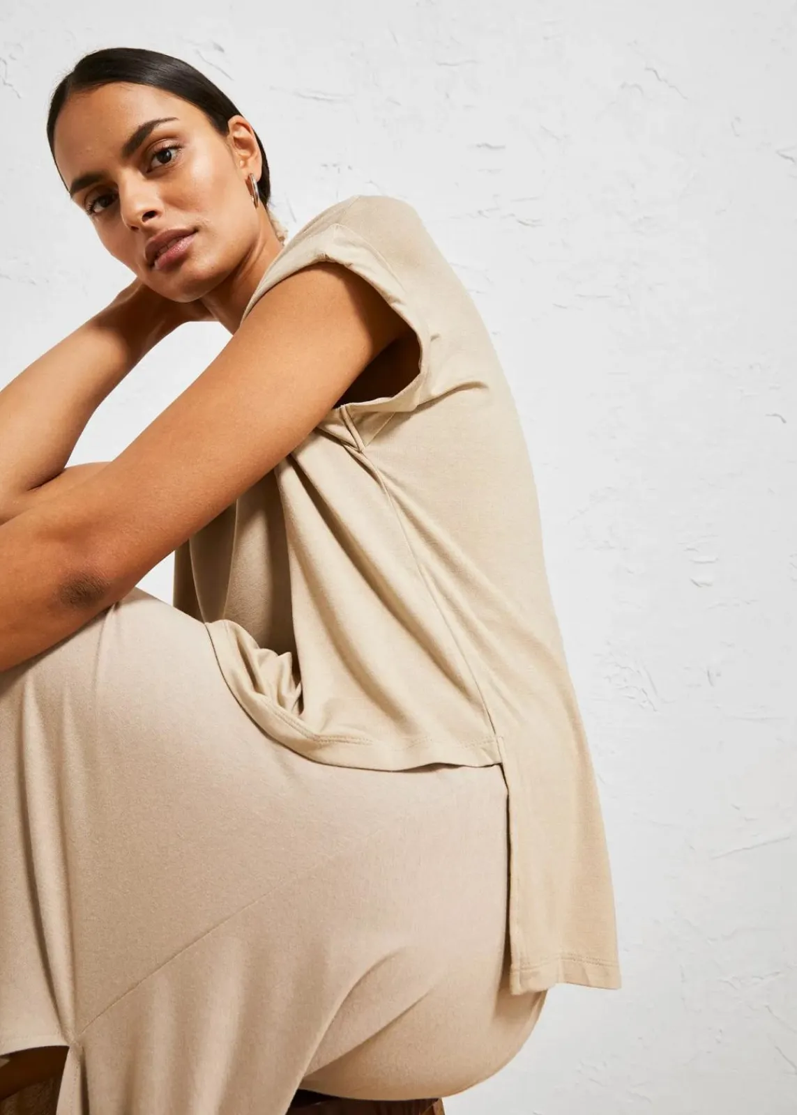 bonprix Shirts & Tops^Oversize-Shirt aus fließender Viskose sand