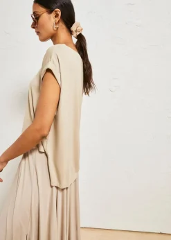 bonprix Shirts & Tops^Oversize-Shirt aus fließender Viskose sand