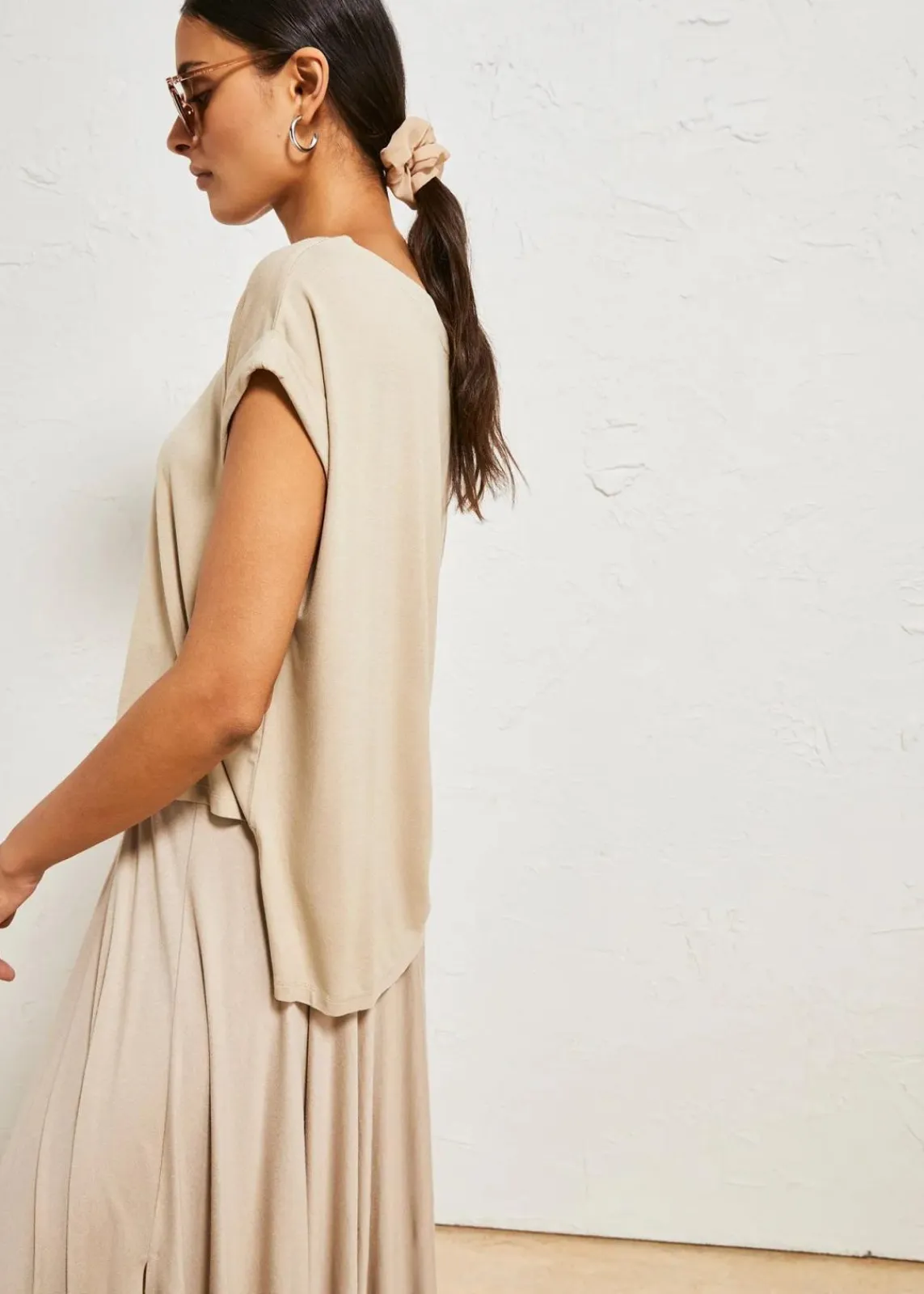 bonprix Shirts & Tops^Oversize-Shirt aus fließender Viskose sand