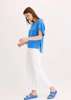 bonprix Shirts & Tops^Oversize-Shirt aus fließendem Viskose-Mix gletscherblau