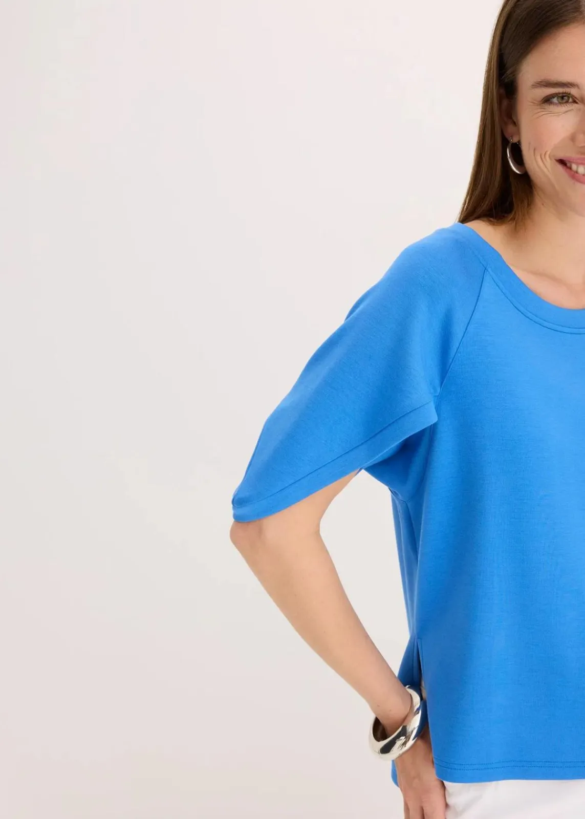 bonprix Shirts & Tops^Oversize-Shirt aus fließendem Viskose-Mix gletscherblau