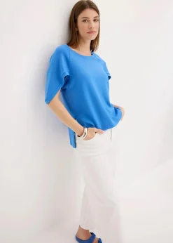 bonprix Shirts & Tops^Oversize-Shirt aus fließendem Viskose-Mix gletscherblau