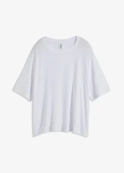 bonprix Shirts & Tops|Nachhaltigere Materialien^Oversize-Shirt aus fließender Viskose weiß