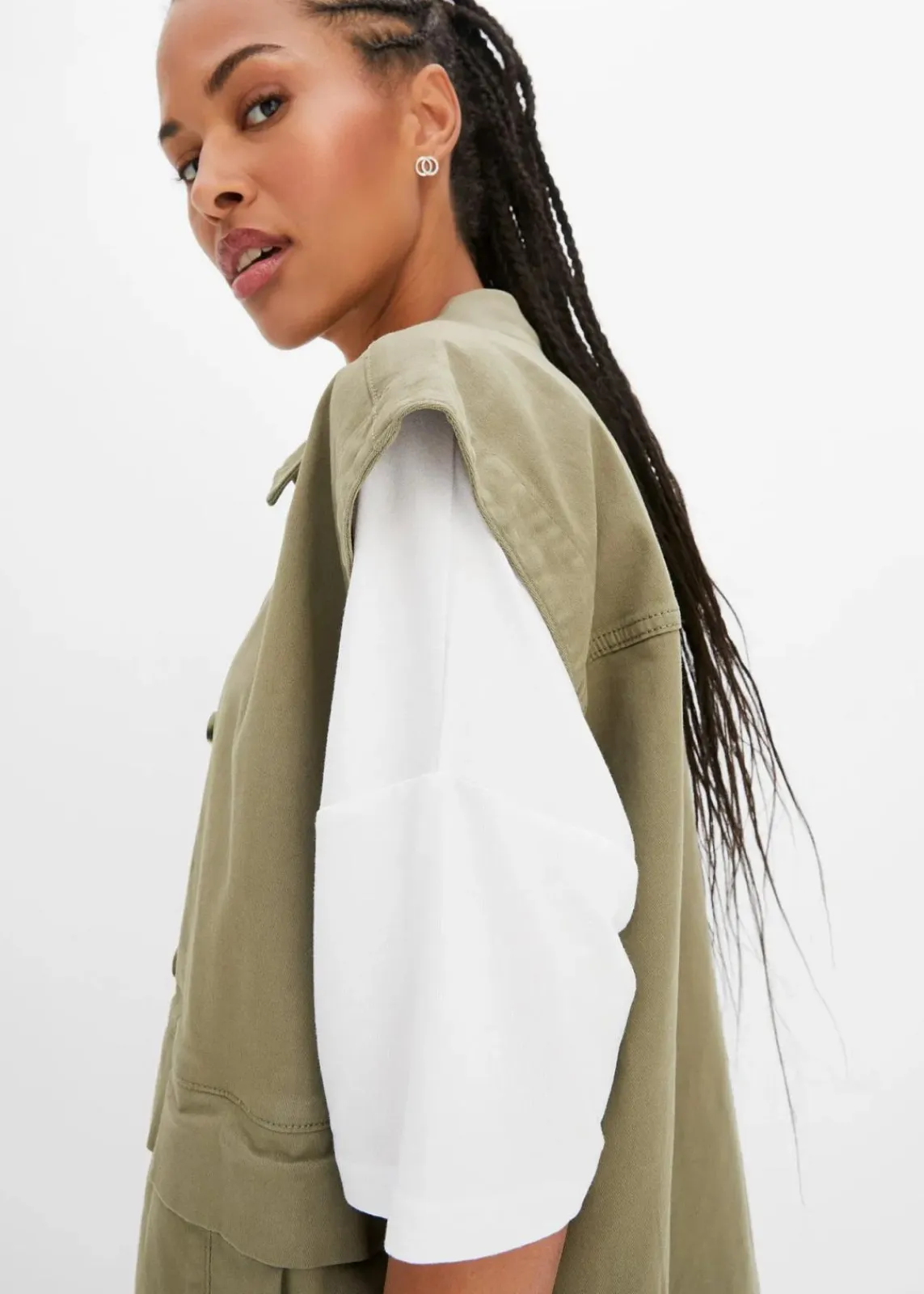 bonprix Shirts & Tops|Nachhaltigere Materialien^Oversize-Shirt aus fließender Viskose weiß