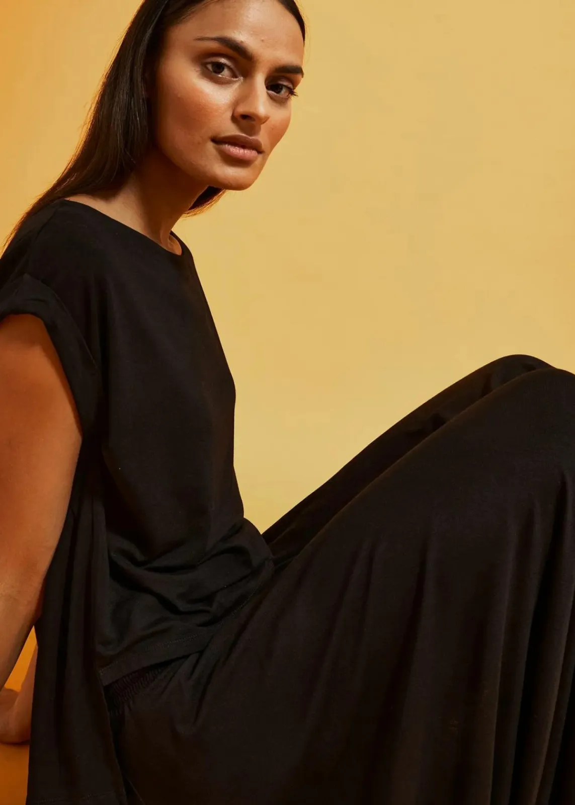 bonprix Shirts & Tops^Oversize-Shirt aus fließender Viskose schwarz