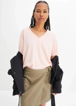 bonprix Shirts & Tops|Nachhaltigere Materialien^Oversize-Shirt aus reiner Bio-Baumwolle bonbonrosa