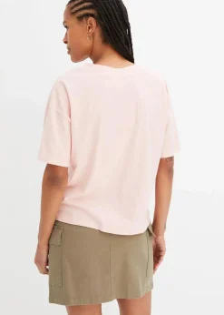 bonprix Shirts & Tops|Nachhaltigere Materialien^Oversize-Shirt aus reiner Bio-Baumwolle bonbonrosa