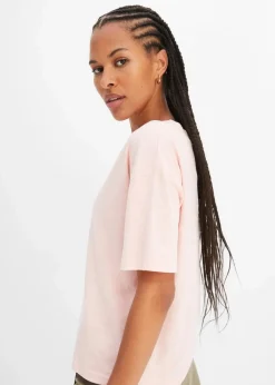 bonprix Shirts & Tops|Nachhaltigere Materialien^Oversize-Shirt aus reiner Bio-Baumwolle bonbonrosa