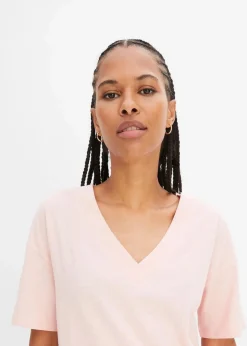bonprix Shirts & Tops|Nachhaltigere Materialien^Oversize-Shirt aus reiner Bio-Baumwolle bonbonrosa