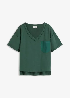 bonprix Shirts & Tops^Oversize-Shirt aus reiner Baumwolle schattengrün