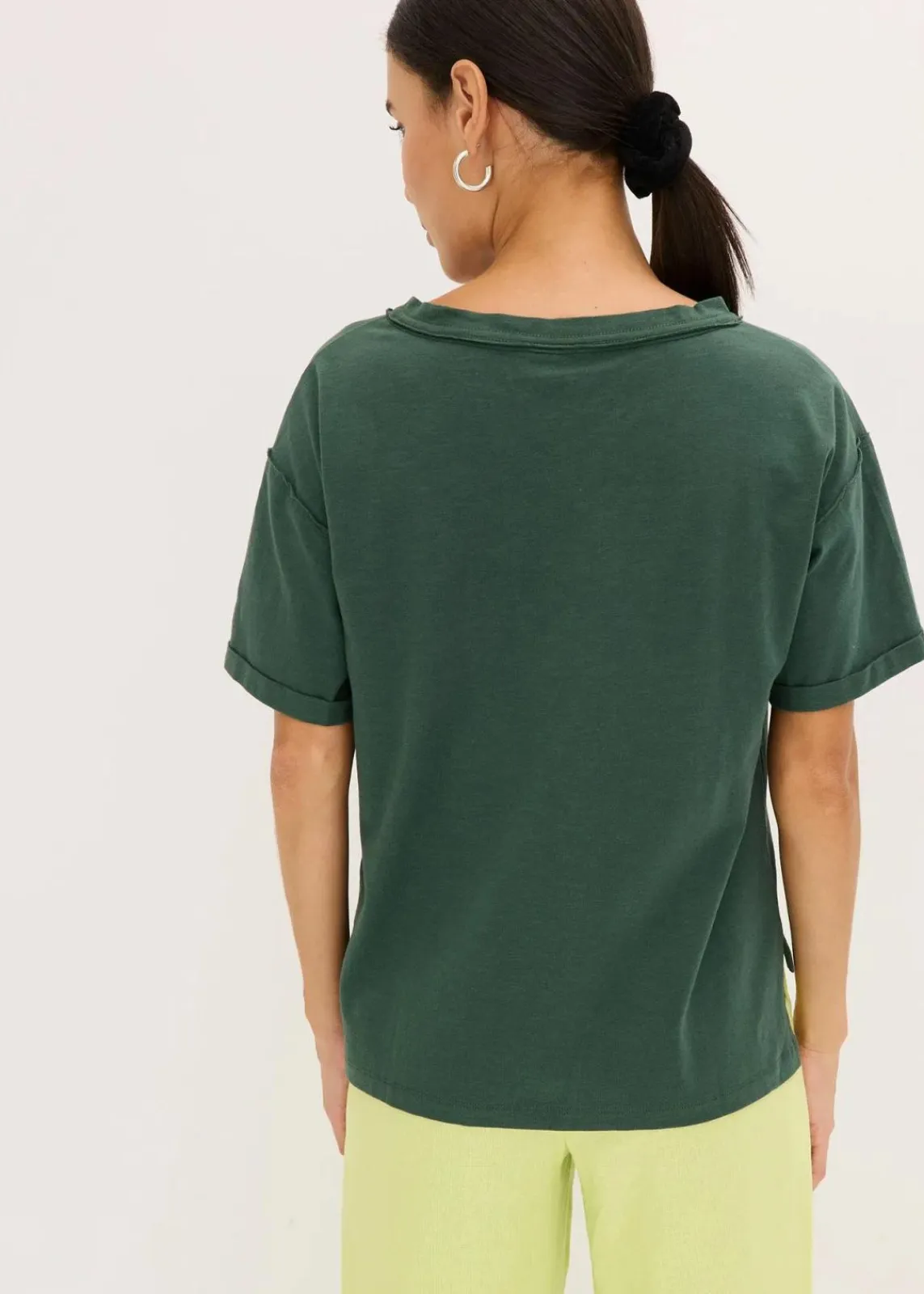 bonprix Shirts & Tops^Oversize-Shirt aus reiner Baumwolle schattengrün