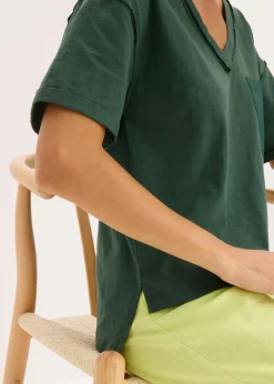 bonprix Shirts & Tops^Oversize-Shirt aus reiner Baumwolle schattengrün