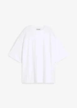 bonprix Nachhaltigere Materialien|Shirts & Tops^Oversize-Shirt aus reiner schwerer Bio-Baumwolle weiß