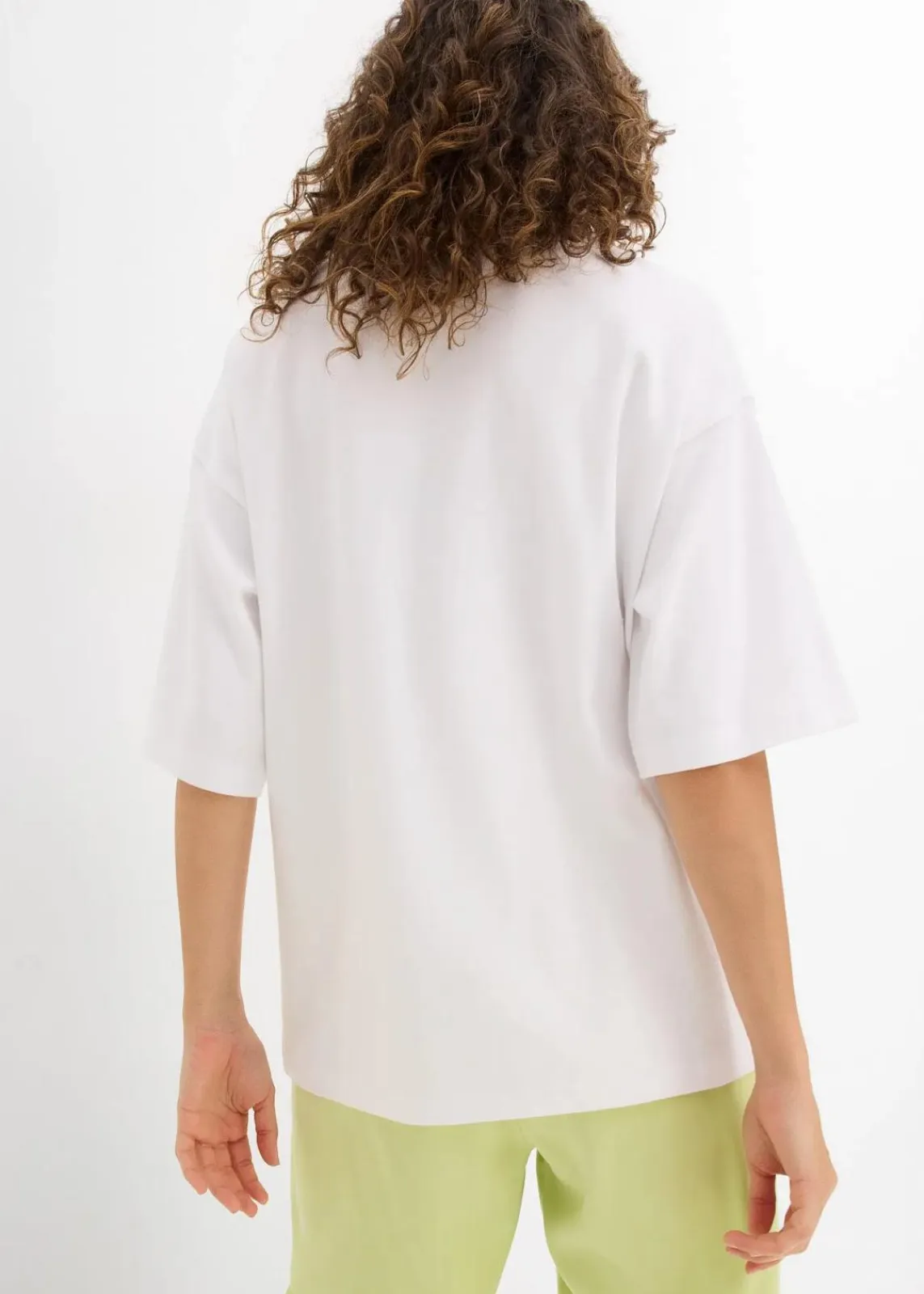 bonprix Nachhaltigere Materialien|Shirts & Tops^Oversize-Shirt aus reiner schwerer Bio-Baumwolle weiß