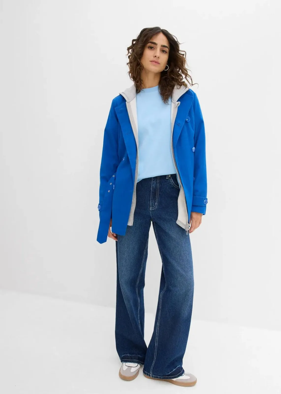 bonprix Nachhaltigere Materialien|Shirts & Tops^Oversize-Shirt aus reiner schwerer Bio-Baumwolle hellblau