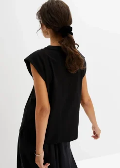 bonprix Nachhaltigere Materialien|Shirts & Tops^Oversize-Shirt aus reiner Bio-Baumwolle schwarz