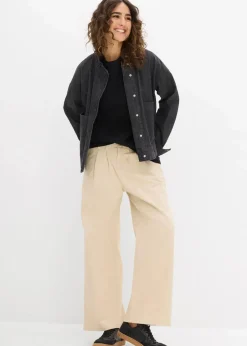 bonprix Nachhaltigere Materialien|Shirts & Tops^Oversize-Shirt aus reiner schwerer Bio-Baumwolle schwarz