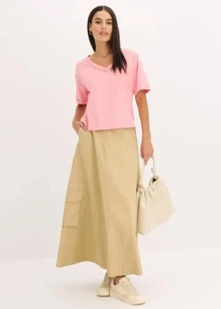 bonprix Shirts & Tops^Oversize-Shirt aus reiner Baumwolle softrosa