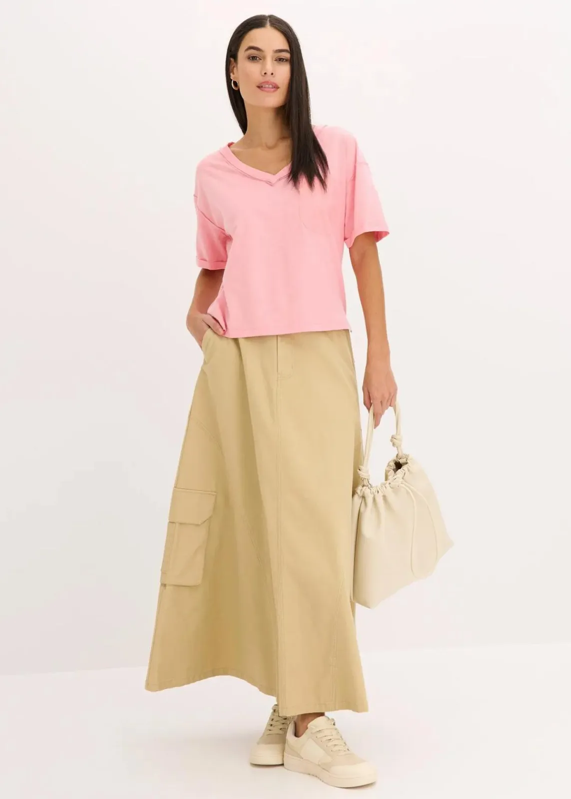 bonprix Shirts & Tops^Oversize-Shirt aus reiner Baumwolle softrosa