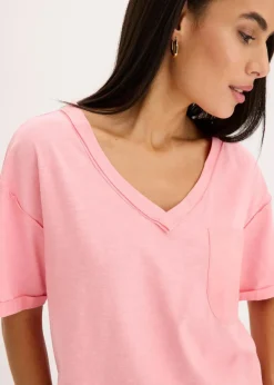 bonprix Shirts & Tops^Oversize-Shirt aus reiner Baumwolle softrosa