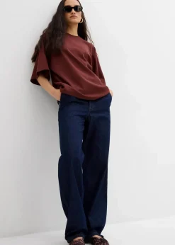 bonprix Shirts & Tops|Nachhaltigere Materialien^Oversize-Shirt aus reiner Bio-Baumwolle kaffeebraun