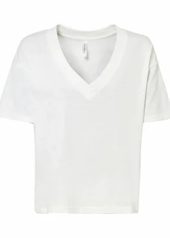 bonprix Nachhaltigere Materialien|Shirts & Tops^Oversize-Shirt aus reiner Bio-Baumwolle wollweiß