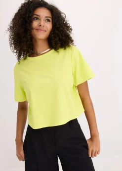 bonprix Shirts & Tops|Nachhaltigere Materialien^Oversize-Shirt aus reiner Bio-Baumwolle zitrusgelb