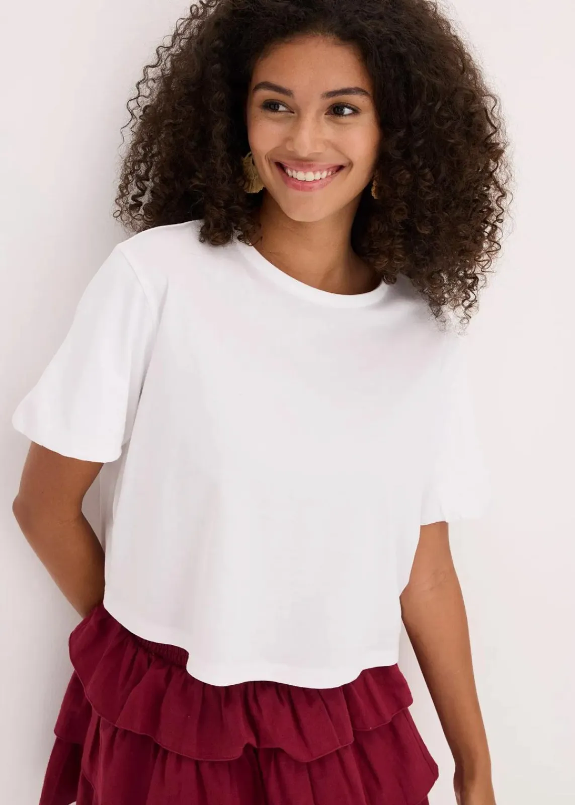bonprix Nachhaltigere Materialien|Shirts & Tops^Oversize-Shirt aus reiner Bio-Baumwolle weiß