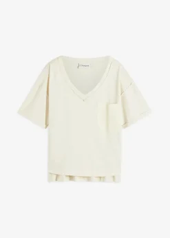 bonprix Shirts & Tops^Oversize-Shirt aus reiner Baumwolle natur