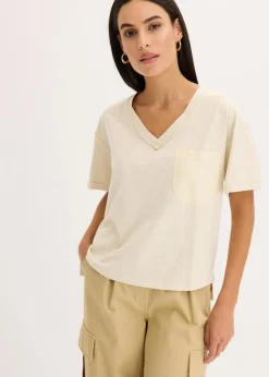 bonprix Shirts & Tops^Oversize-Shirt aus reiner Baumwolle natur