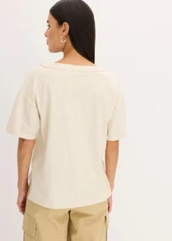 bonprix Shirts & Tops^Oversize-Shirt aus reiner Baumwolle natur