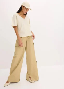 bonprix Shirts & Tops^Oversize-Shirt aus reiner Baumwolle natur