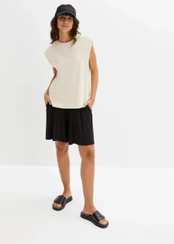 bonprix Bekleidung·Röcke|Basics^Oversize-Shirt aus reiner Bio-Baumwolle kieselbeige