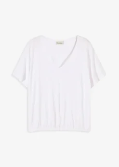 bonprix Shirts & Tops^Oversize-Shirt aus softem Viskose-Mix weiß