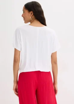 bonprix Shirts & Tops^Oversize-Shirt aus softem Viskose-Mix weiß