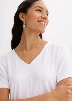 bonprix Shirts & Tops^Oversize-Shirt aus softem Viskose-Mix weiß