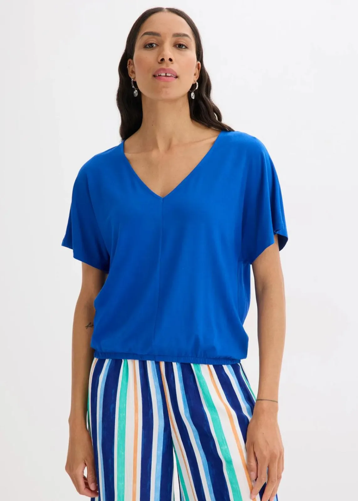 bonprix Shirts & Tops^Oversize-Shirt aus softem Viskose-Mix arktikblau