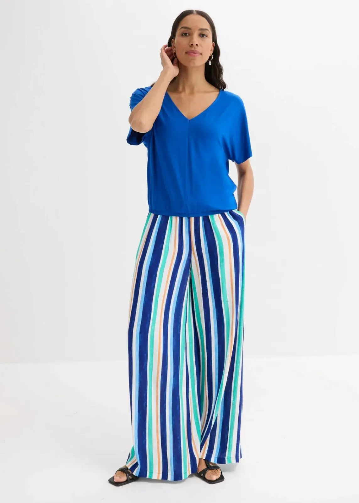 bonprix Shirts & Tops^Oversize-Shirt aus softem Viskose-Mix arktikblau