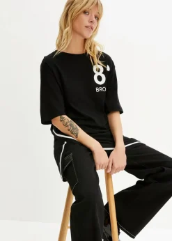 bonprix Shirts & Tops^Oversize-Shirt aus softem Viskose-Mix schwarz
