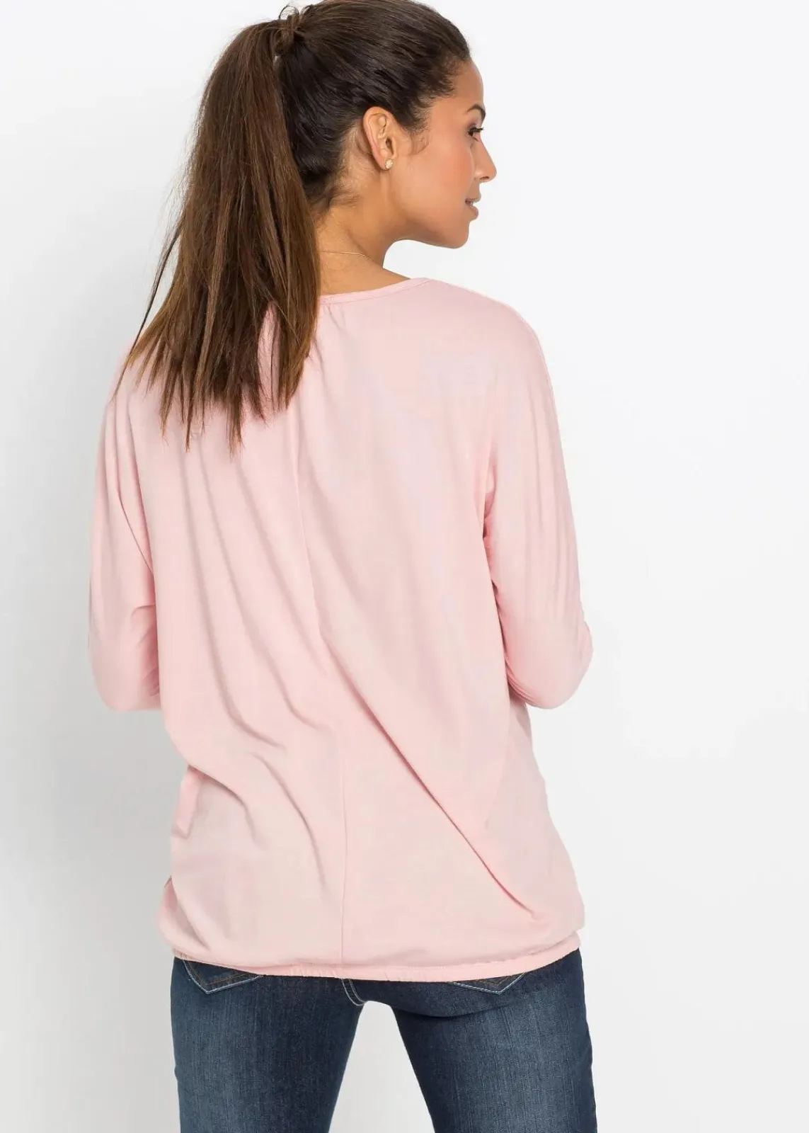 bonprix Shirts & Tops^Oversize-Shirt aus Viskose-Mix altrosa