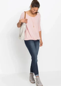bonprix Shirts & Tops^Oversize-Shirt aus Viskose-Mix altrosa