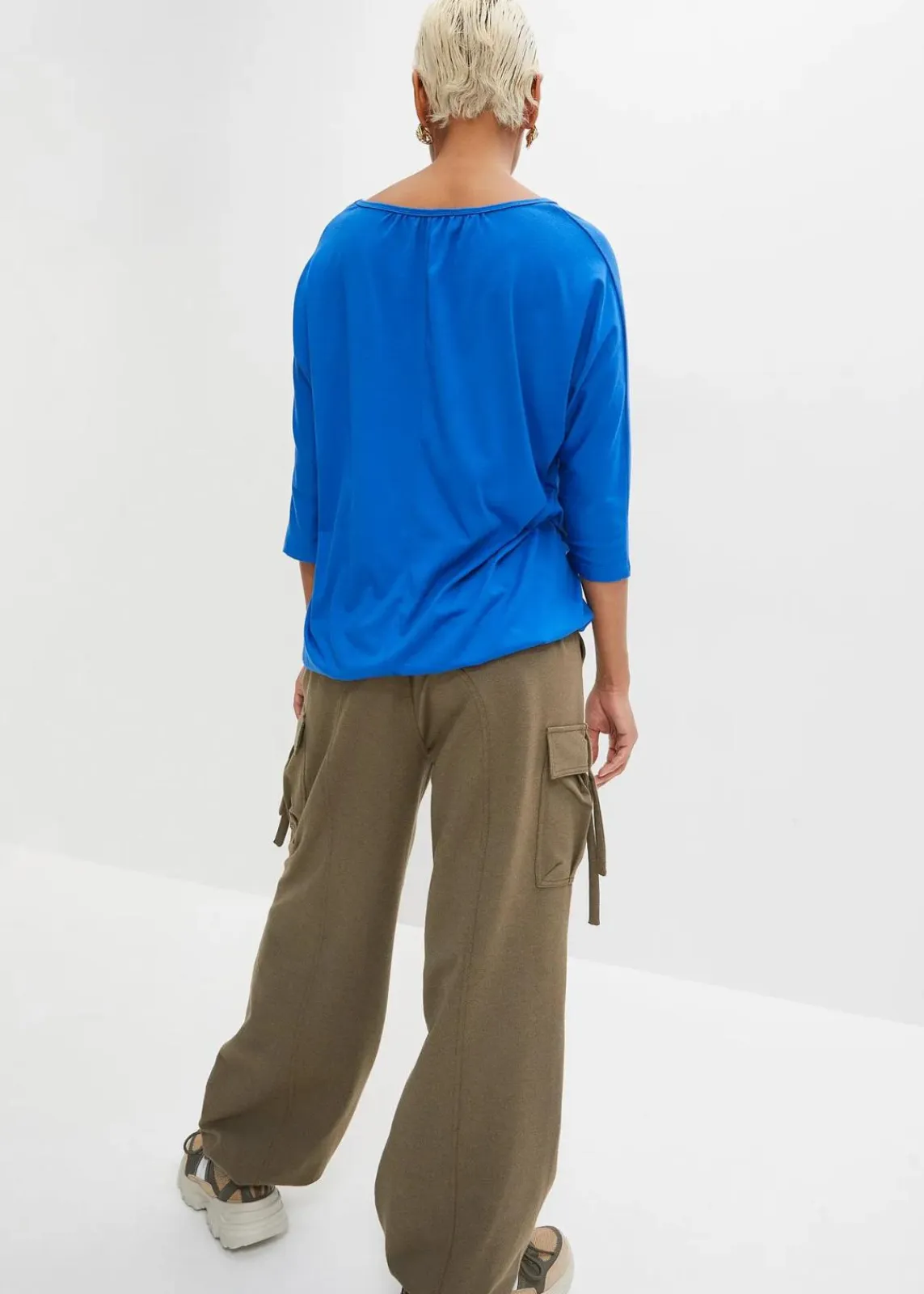 bonprix Shirts & Tops^Oversize-Shirt aus Viskose-Mix arktikblau